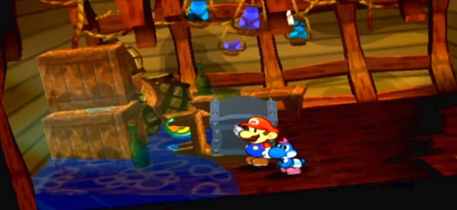 Mario tells the chest to curse him.
